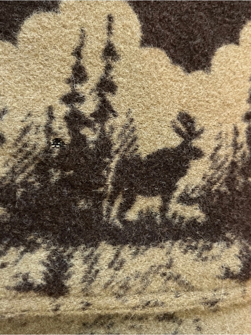 Filson moose jacquard heavyweight wool cruiser jacket brown button front Medium - Picture 8 of 12